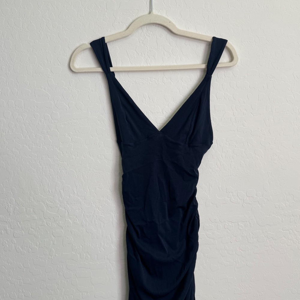 Free People Initimately Long Live Mesh Midi Slip Navy Size S Boho Lightweight - Picture 14 of 14